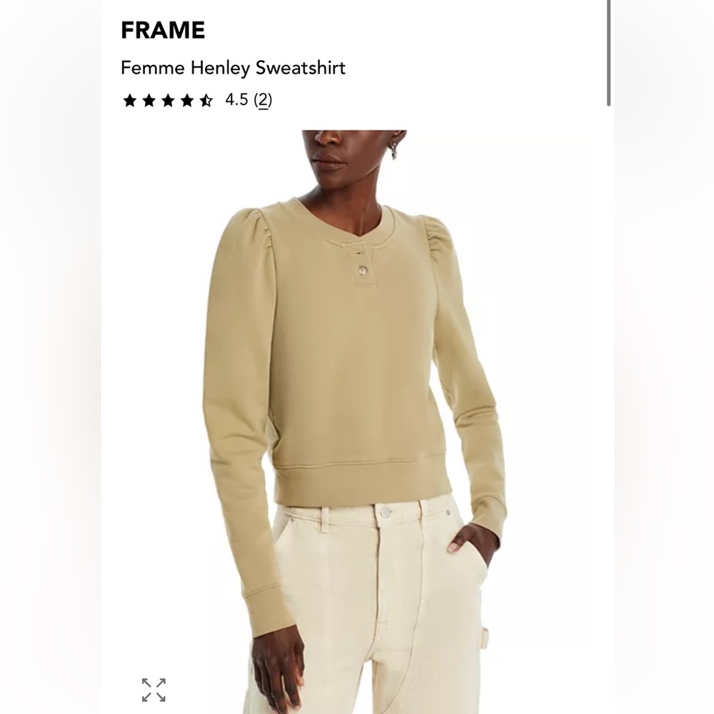 FRAME Femme Henley Sweater